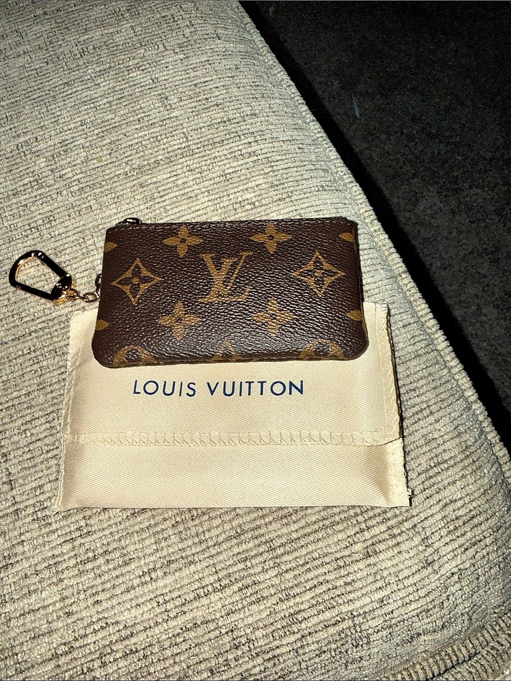 Louis Vuitton Key Pouch Monogram Brown & Gold